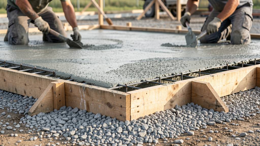 Compactage à la plaque vibrante d'un fond de forme avant coulage d'une dalle béton de 15 m²